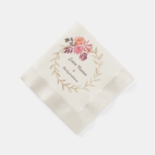 Deine Personalisierte Hochzeits-Serviette Servet (Hoek)