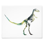 Deinodon skeleton foto afdruk (Voorkant)