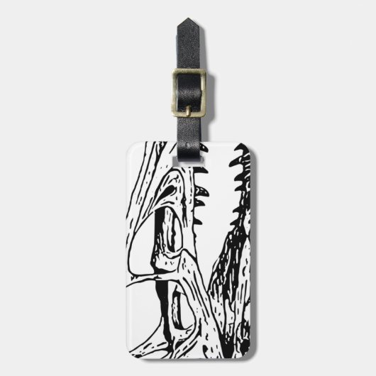 Deinonychus Bagagelabel (Voorkant verticaal)