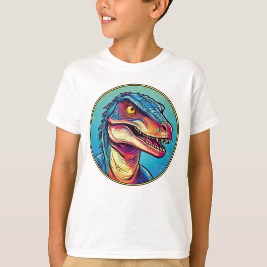 Deinonychus - Classic Dinosaur T-shirt T-shirt (Voorkant)