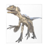 Deinonychus dinosauer-oplading notitieblok (Voorkant)