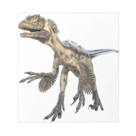 Deinonychus dinosauer-oplading notitieblok