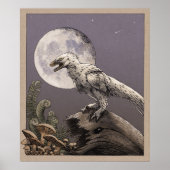 Deinonychus en de maan poster (Voorkant)