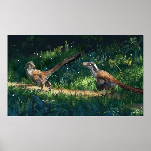 Deinonychus Pair Poster (Voorkant)