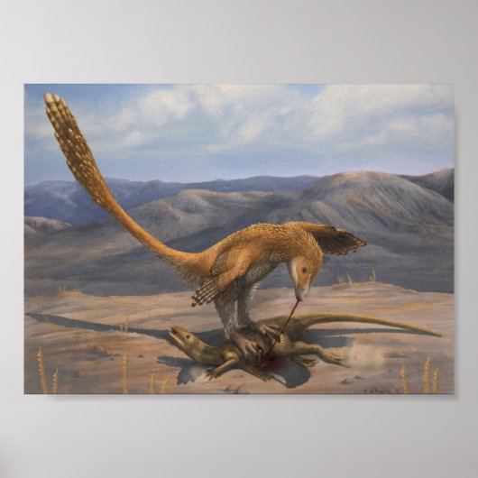 Deinonychus Prey Restraint Print (Voorkant)
