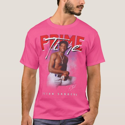 Deion Sanders Esthetisch eerbetoon T-shirt (Voorkant)
