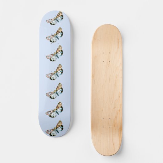 Deiopeia pulchella - Kwetsbare Flunkey Moth Persoonlijk Skateboard (Voorkant)