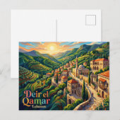 Deir el Qamar Libanon Briefkaart (Voorkant / Achterkant)