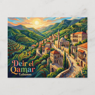 Deir el Qamar Libanon Briefkaart
