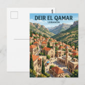 Deir el Qamar Libanon Briefkaart (Voorkant / Achterkant)