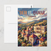 Deir el Qamar Libanon Briefkaart (Voorkant / Achterkant)