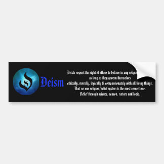Deism Bumpersticker