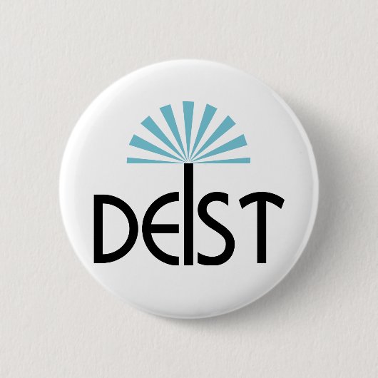 Deïst - Deïsme Knop Ronde Button 5,7 Cm (Voorkant)