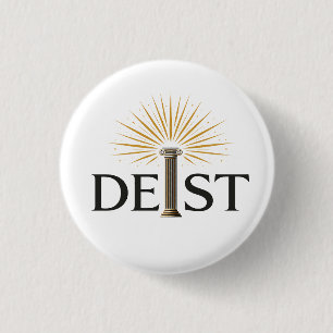 Deïst - Deïsme Verlichtingsfilosofie Ronde Button 3,2 Cm