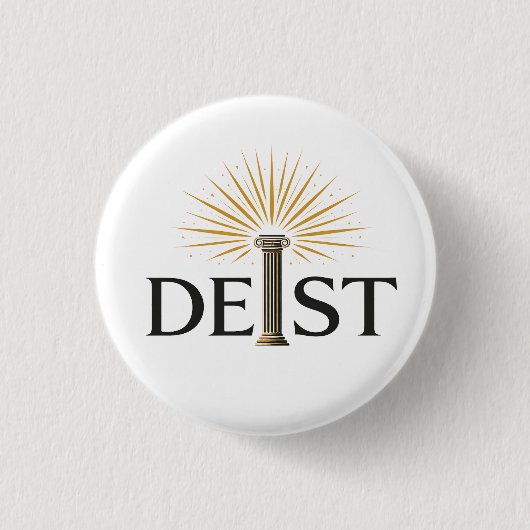 Deïst - Deïsme Verlichtingsfilosofie Ronde Button 3,2 Cm (Voorkant)