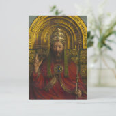 Deity Enthroned, Christus, het Gent Altarpart Bedankkaart (Staand voorkant)