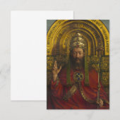 Deity Enthroned, Christus, het Gent Altarpart Bedankkaart (Voorkant / Achterkant)