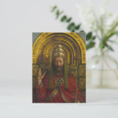 Deity Enthroned, Christus, het Gent Altarpart Briefkaart (Staand voorkant)