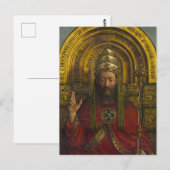 Deity Enthroned, Christus, het Gent Altarpart Briefkaart (Voorkant / Achterkant)