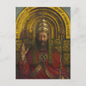 Deity Enthroned, Christus, het Gent Altarpart Briefkaart (Voorkant)