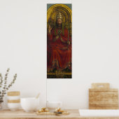 Deity Enthroned, Christus, het Gent Altarpart Poster (Keuken)