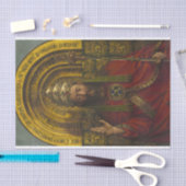 Deity Enthroned, Christus, het Gent Altarpart Tissuepapier (Craft)