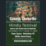 Deity God Statue, Hindu Event Adverteren Flyer<br><div class="desc">Godzijdank,  hindoe-evenement Adverteren broers door de winkel van het Visitekaartje.</div>