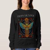 Deity Hunter  Psychedelic Egyptian Fractal Ankh 1 Trui (Voorkant)