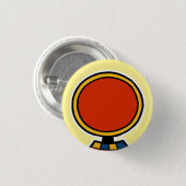 Deity : Ra Ronde Button 3,2 Cm (Voorkant /achterkant)