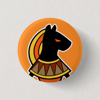 Deity : Sekhmet Ronde Button 3,2 Cm
