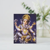 Deity van de Olifant van Ganesha Hindoese India Briefkaart (Staand voorkant)