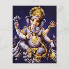 Deity van de Olifant van Ganesha Hindoese India Briefkaart
