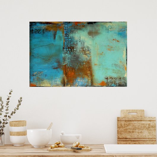 Deja Blue Poster (Keuken)