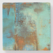 Deja Blue Stenen Onderzetter (Voorkant)