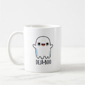 Deja Boo Funny Ghost Pun Koffiemok (Links)