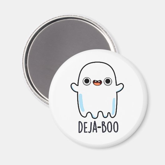 Deja Boo Funny Ghost Pun Magneet (Voorkant / Achterkant)