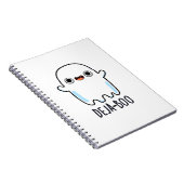 Deja Boo Schattige Halloween Geest Strekking Notitieboek (Rechterzijde)