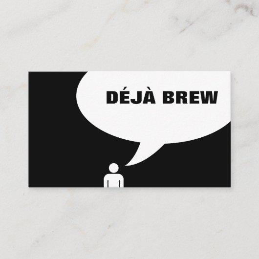 deja brew koffieprik klantenkaartje (Voorkant)