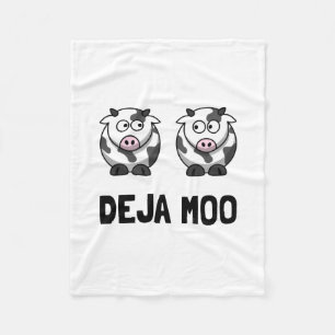 Deja Moo Fleece Deken