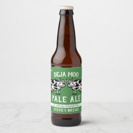 Deja Moo Funny Koe Bier Etiket