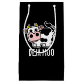 Deja Moo Funny Koe Pun Dark BG Klein Cadeauzakje (Voorkant)