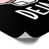 Deja Moo Funny Koe Pun Dark BG Poster (Hoek)