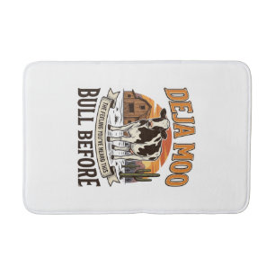 Deja Moo Grappige Koe Western Vintage Shirt Ontwer Badmat
