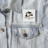 Deja Moo Vierkante Button 5,1 Cm (In situ)