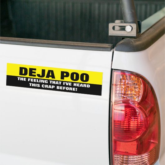 DEJA POO BUMPERSTICKER (Op Truck)