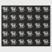 Deja Poo Funny Koe Poop Pun Dark BG Cadeaupapier (Vlak)