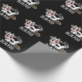 Deja Poo Funny Koe Poop Pun Dark BG Cadeaupapier (Hoek)
