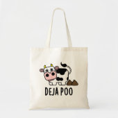 Deja Poo Funny Koe Poop Pun Tote Bag (Voorkant)