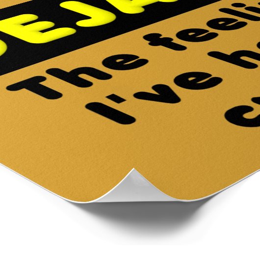 Deja Poo Funny Poster Sign. (Hoek)