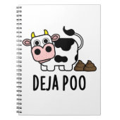 Deja Poo Grappige Koe Drol Pun  Notitieboek (Voorkant)